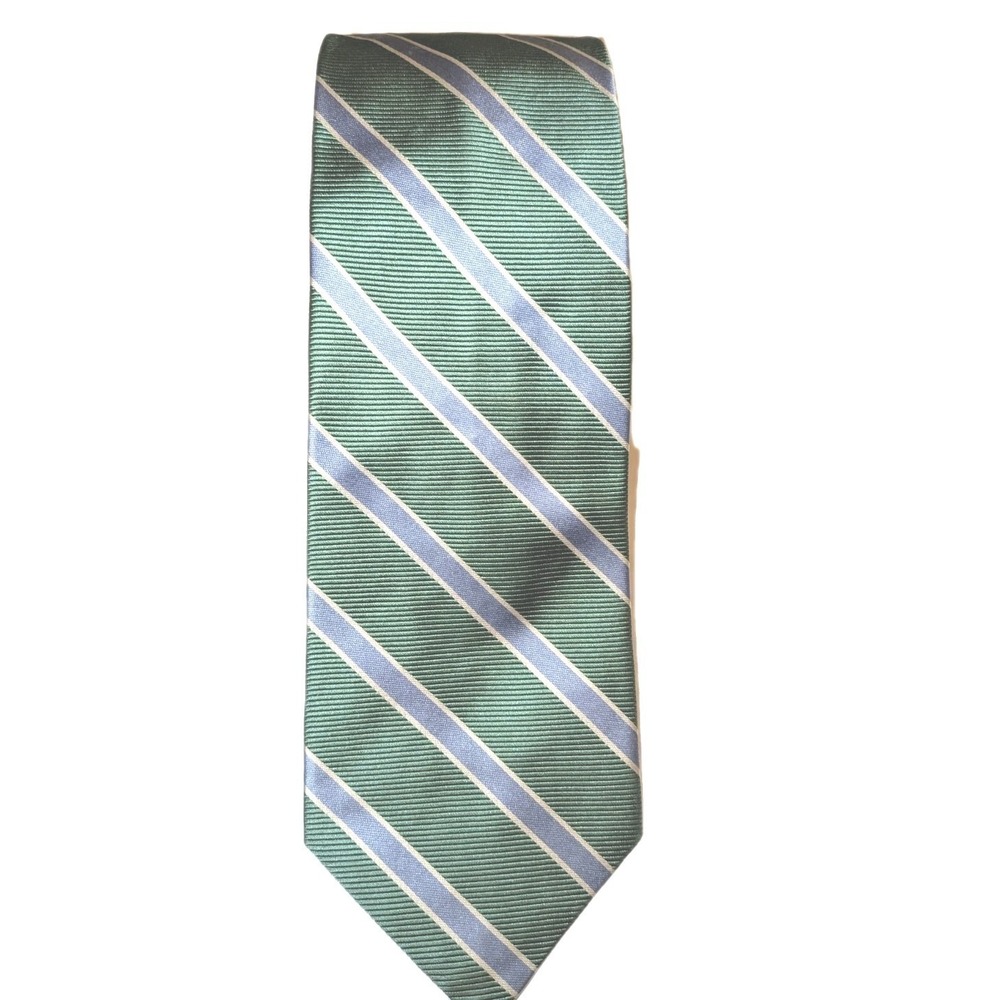 Brooks Brothers 346 Tie Mens One Size Blue Silk Geometric Classic Made USA New